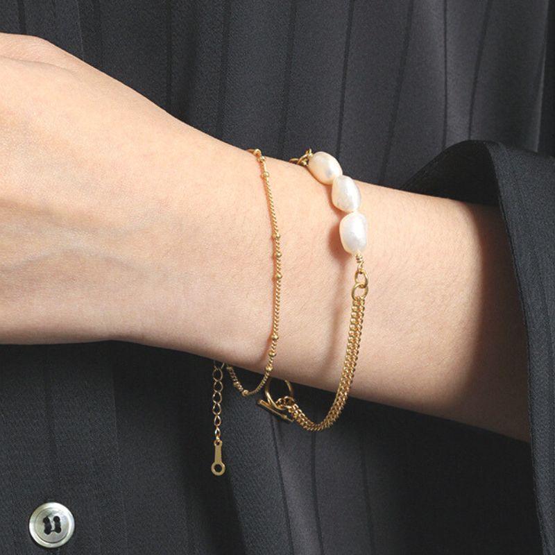 Layered Pearl Bracelet